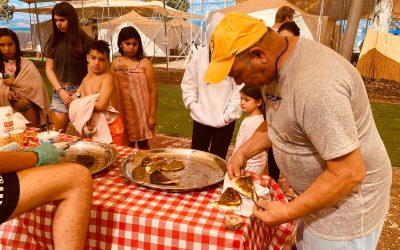 קמפינג אי שם - ארוחת טאבון 3